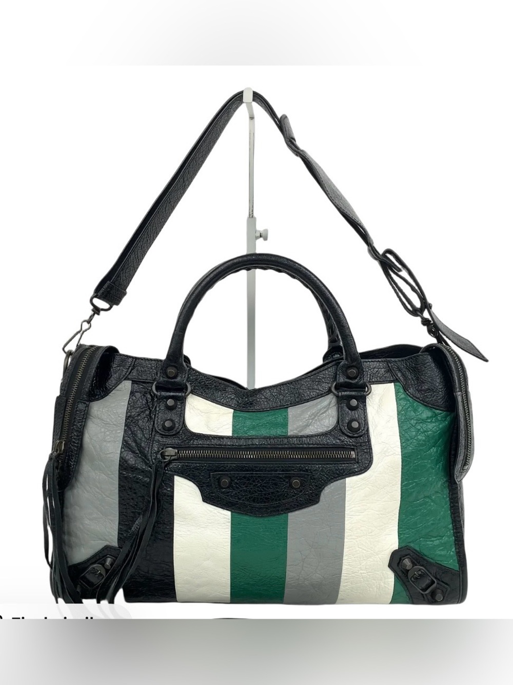 BALENCIAGA Multicolor Motorcycle City Bag